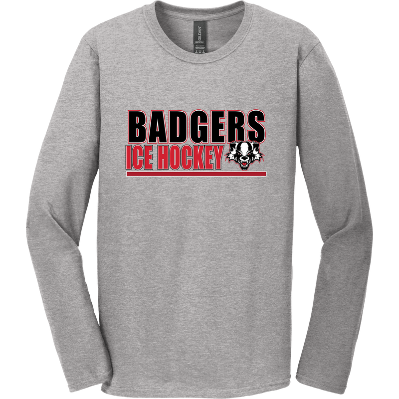 Scary Badgers Softstyle Long Sleeve T-Shirt