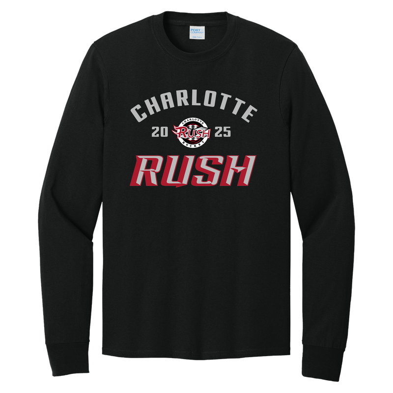 Charlotte Rush Youth Long Sleeve Core Cotton Tee