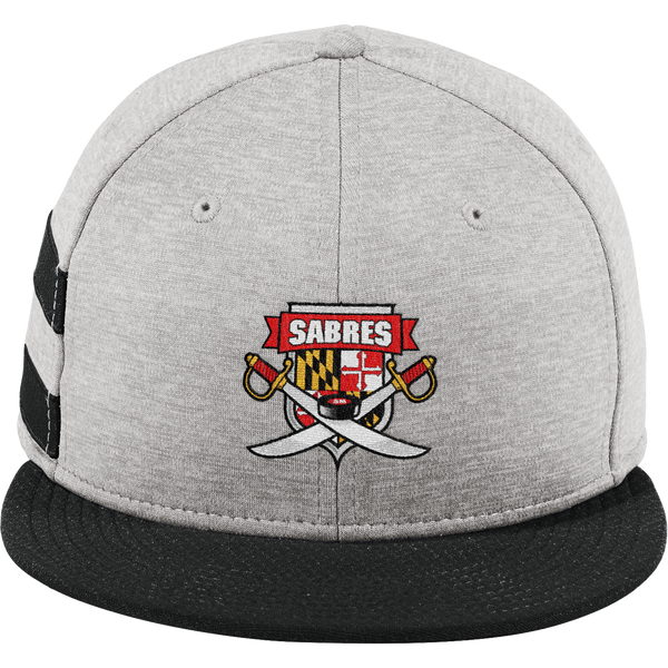 SOMD Sabres New Era Shadow Heather Striped Flat Bill Snapback Cap