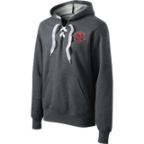 Apple Core Lace Up Pullover Hooded Sweatshirt