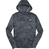Scary Badgers Youth Sport-Wick CamoHex Fleece Hooded Pullover